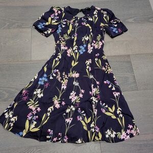 Floral Navy Dress